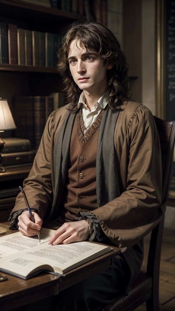 make a picture of isaac newton as he was in the movie harry potter and the philosopher's stone