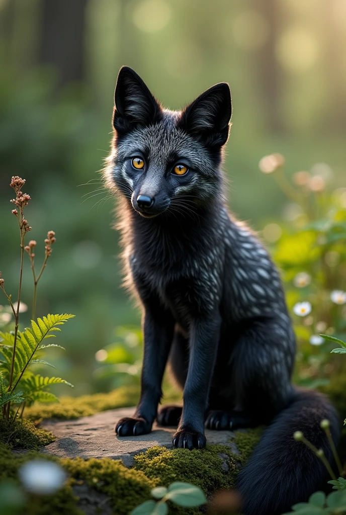 Melanotic fox marble 