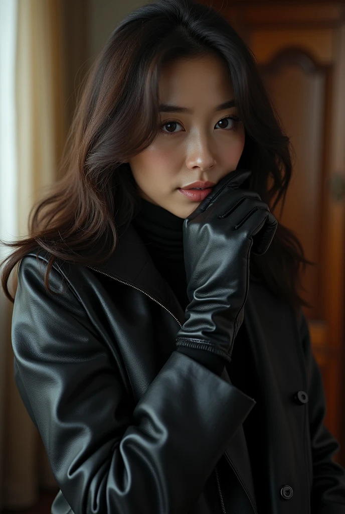 (1990s amateur 4K hyper-realistic black leather gloves handjob photograph:1.8), 2 Korean actress female, (1990s an artistic representation of 49-year-old Korean fashion model actress wearing hyper-realistic black leather long gloves and double trench long coats full body:1.8 and A housewife cumshots profusely with a long black leather glove, cumshots in the face with a long black leather glove, teases her pussy with a long black leather glove with a smile, and squirts housewife with toy penis resting on her face:1.8), nice big cock,(Lots of with long black leather gloves and facial with long black leather gloves housewife), (4K hyper-realistic black leather long gloves fellatio cumshot over, 4K hyper-realistic black leather long gloves cum over, 4K hyper-realistic black leather long gloves cum over on face, (4K hyper-realistic black leather long gloves cum over in mouth, thick cocks), 4K hyper-realistic black leather long gloves cumshot, her hyper-realistic black leather long gloves and hyper-realistic black leather trench long coat full body:1.8, technicolor film, film grain, 1980s, pleasure, playful smile, 4K hyper-realistic black leather double trench long coats, 4K hyper-realistic black leather long gloves cum over on tongue, hyper-realistic black leather long gloves and lots of cum over on face, Here is she strokes his cock with cum shot over hyper-realistic black leather long gloves.