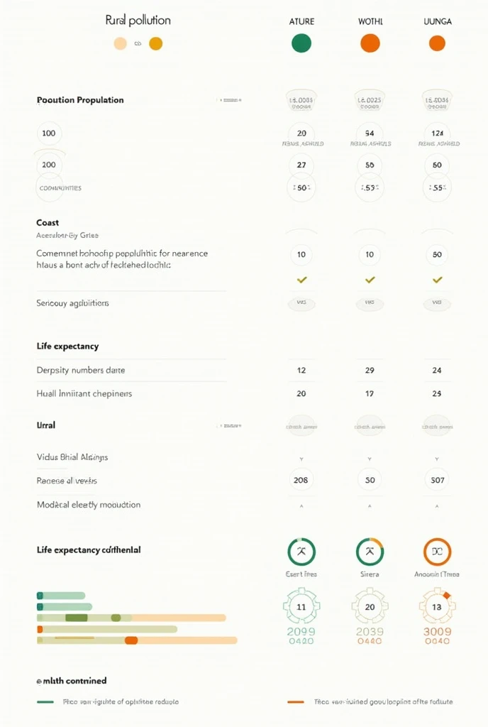 Comparative table on the evolution of the population in urban and rural areas; distribution of the population of the Coast, Sierra and jungle in addition to life expectancy (2007 years, 2017, 2024)