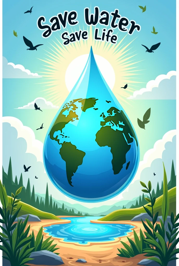 A water conservation poster
