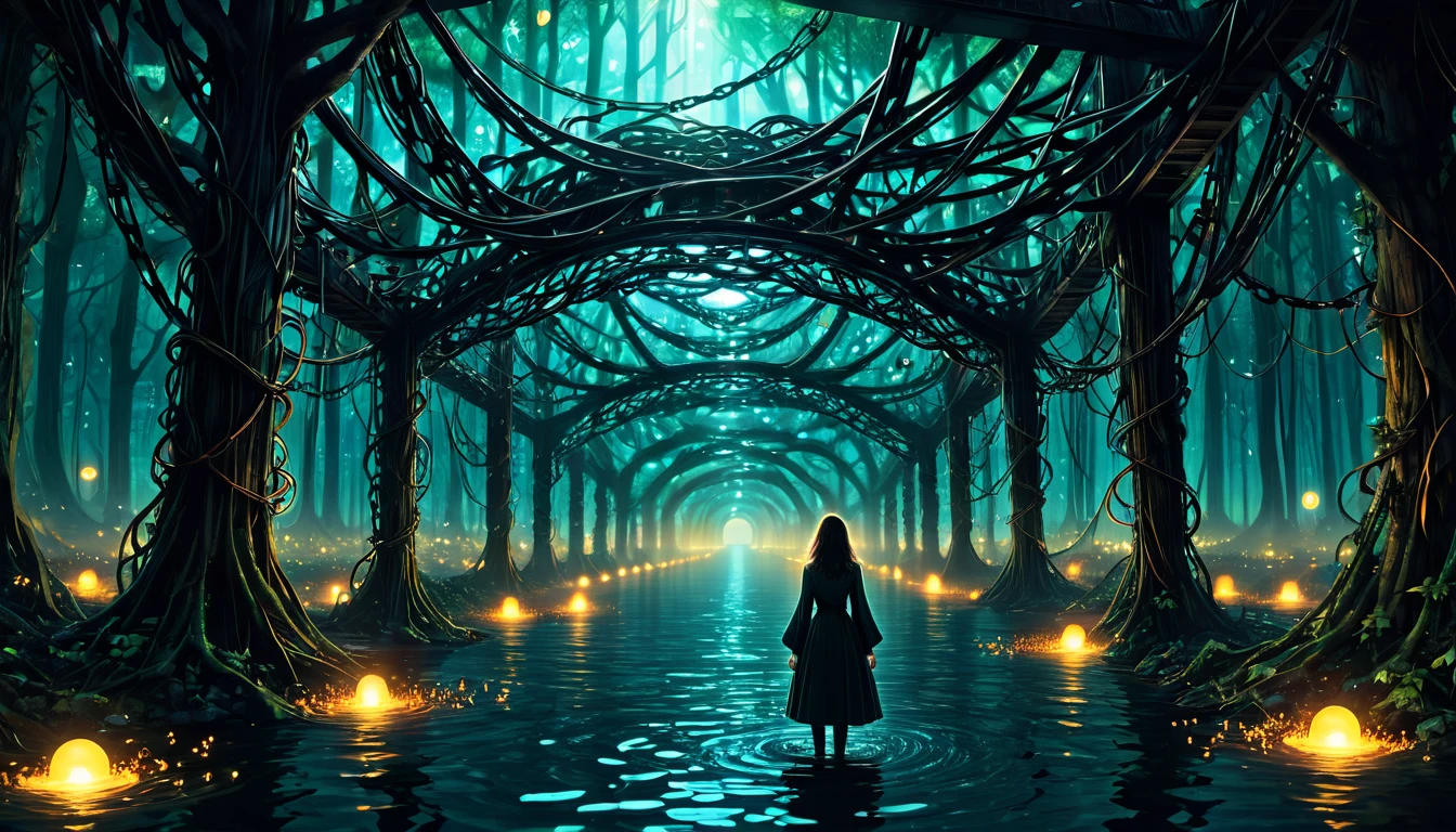 Digital Hell [Verse] Lost in the screen glow every night Endless scrolls to lose my fight Pixels talk but they don't hear In this world I disappear [Verse 2] Notifications don't let me sleep Promises they never keep Wired tight I can't break free This tangled web of digital sea [Chorus] Digital hell I'm sinking deep In these bytes my soul they keep Virtual chains around my mind Trying to find what I can't find [Verse 3] Static voices call my name In this game it's all the same [Bridge] Flashing lights and endless streams Haunting me within my dreams Searching for a way to be In this forest of technology [Chorus] Digital hell I'm sinking deep In these bytes my soul they keep Virtual chains around my mind Trying to find what I can't find