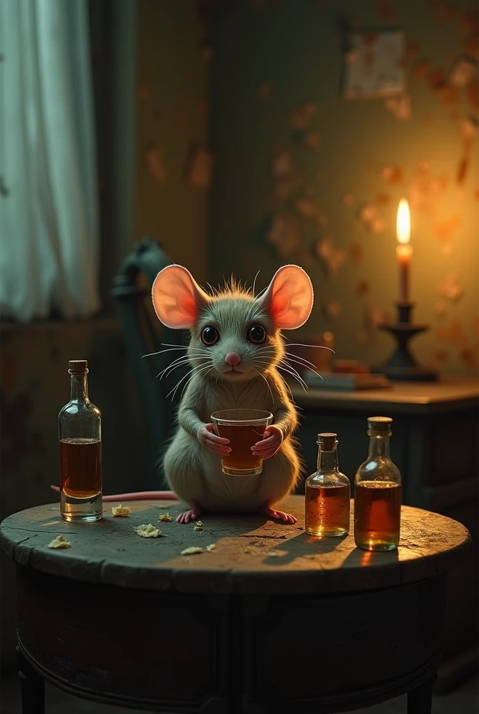 realist mouse with alcohol problems
