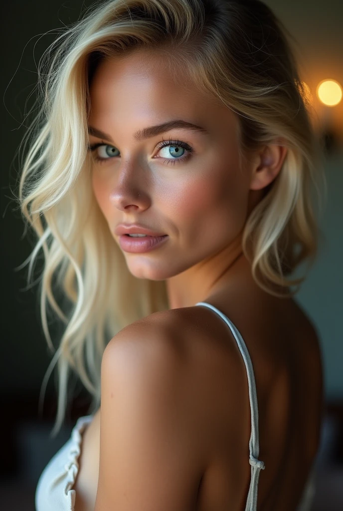 Belle fille européenne aux yeux bleus et aux cheveux blonds, photo très sexy d'elle , photo de derrière, montrant son cul, ultra Haute résolution, (photoréaliste: 1.4), Haute résolution , (finely détaillé skin), (yeux bleus), (Des proportions parfaites) (Photos réalistes) (chef-d'œuvre) (photoréaliste), ultraréaliste (meilleure qualité) (détaillé) Photographié avec un Canon EOS R5, objectif 50 mm, F/2.8, (8k) (fond d'écran) (Éclairage cinématographique) (éclairage dramatique) (complexe) mode