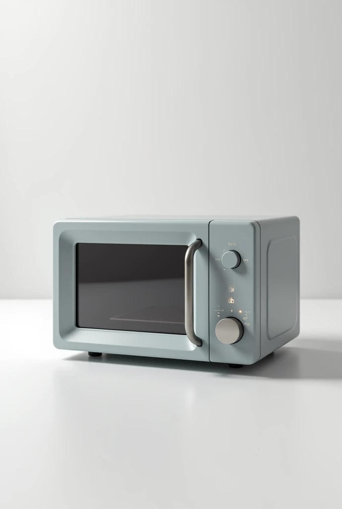 Create a minimalist and realistic portable microwave., on a white background