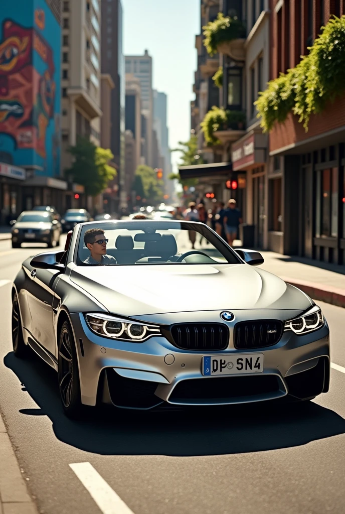 A BMW on the street,but realistic
