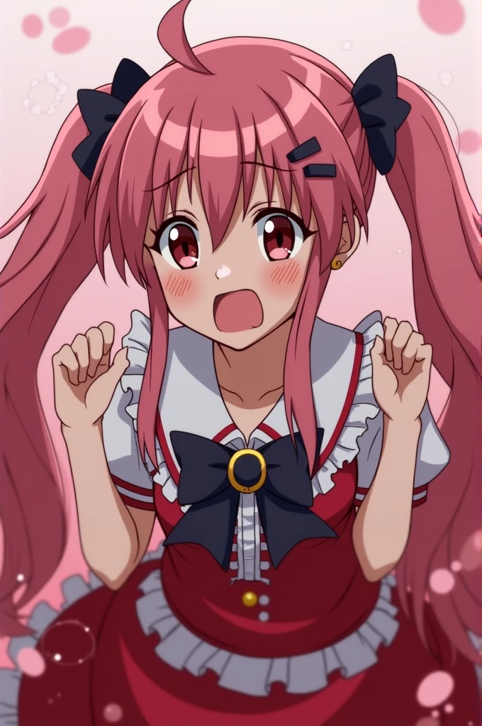 Anime character 2D Puella Magi Madoka crying rape