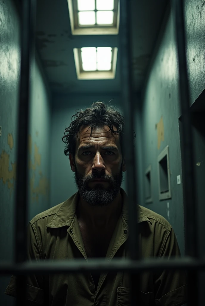 (photorealism:1.2), man in prison