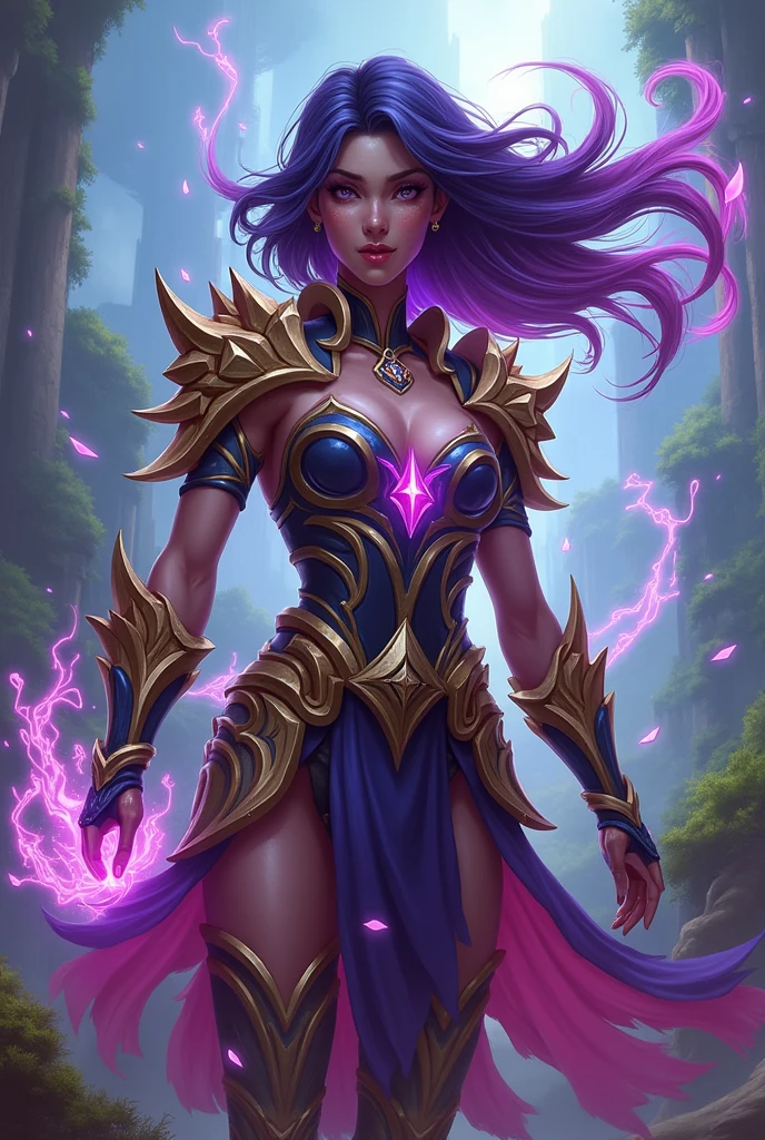 Raya in the style of League of Legends