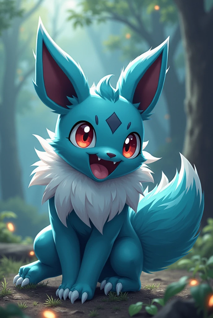 Vaporeon Pokemon getting fucked in the ass by an anthropomorphic werewolf knot while screaming