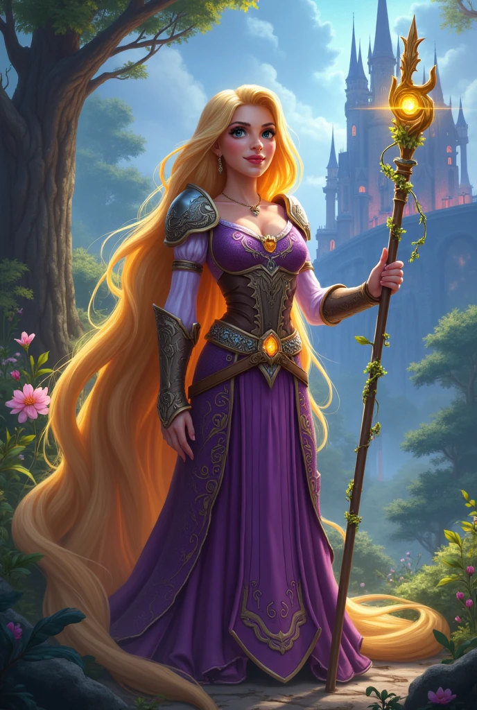 Rapunzel (Disney) in League Of Legends style