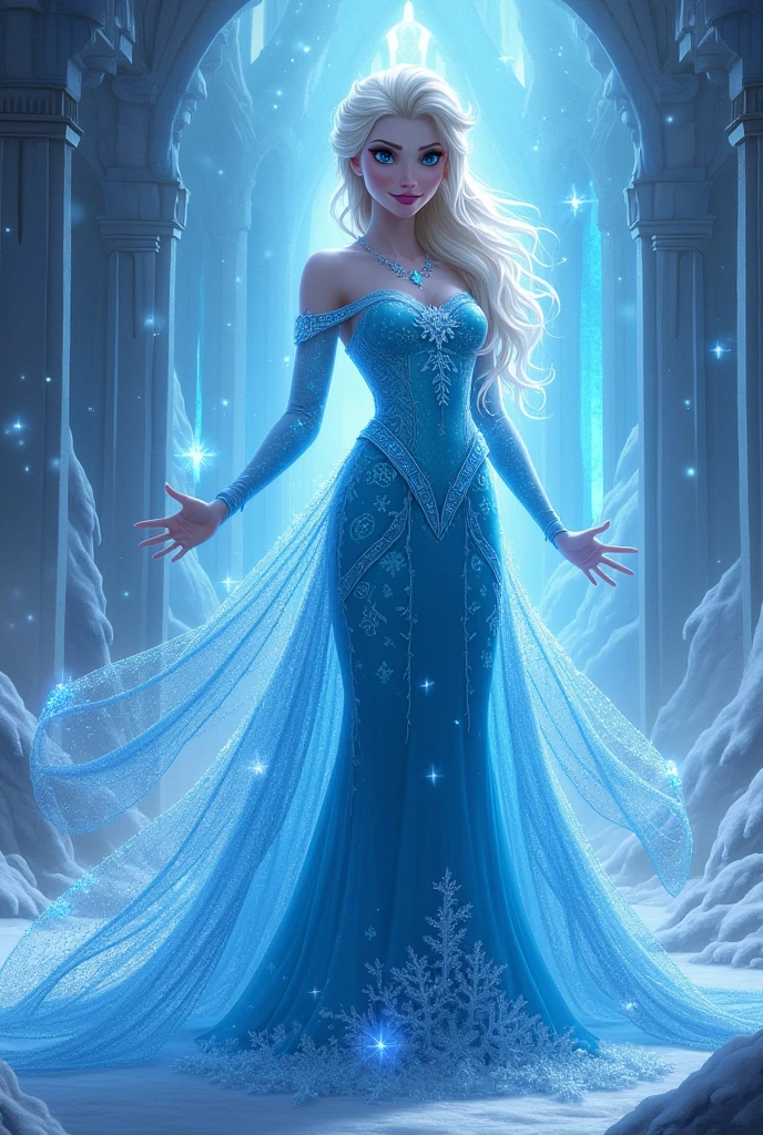 elsa (Disney) in League Of Legends style