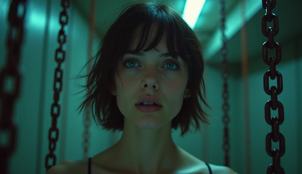 score_9, score_8_up, score_7_up, BREAK,rape by a sex machine, classmate girl in dark side of school,sex,cum,,vaginal,leg,short messy hair, small breasts exposed, big metallic dick, suspended in the air , perfect face details. Big blue eyes,
(((deepthroat:1.4))

vacuum machines sucking her nipples

(((suspended in the air by chains)))

(((teen girl:1.4)))
(((19 years old girl:1.5)))