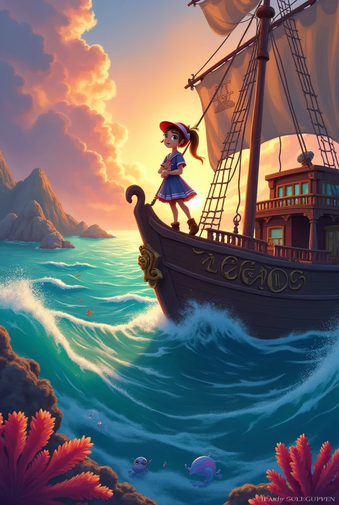 to sea (Disney) in League Of Legends style