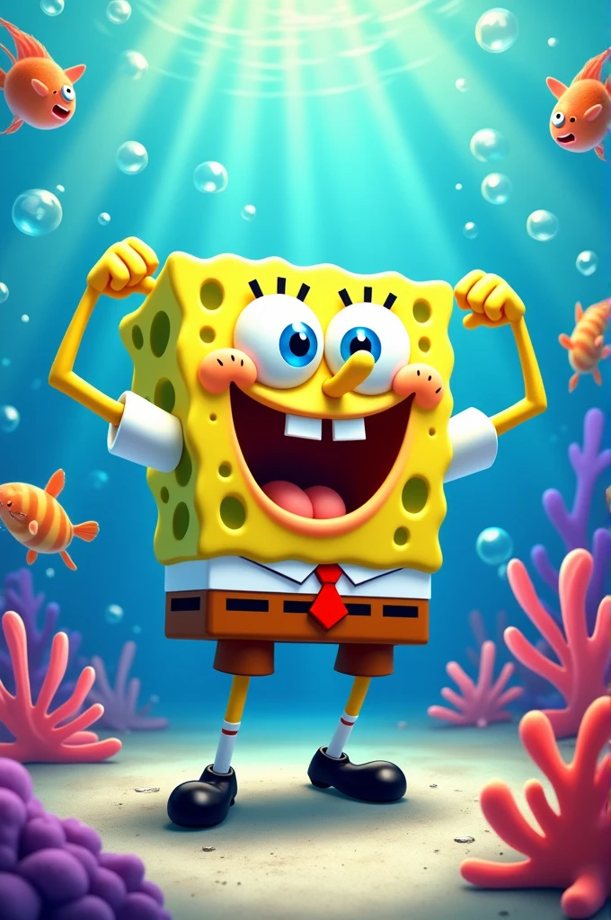 Sponge Bob pumped up