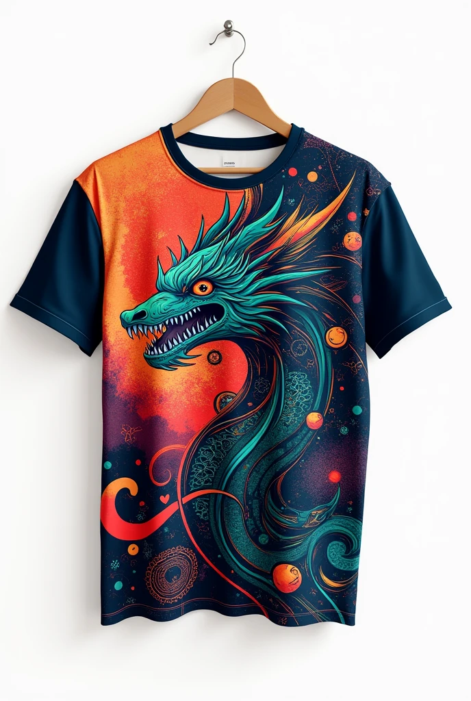 Shirt design for the front and back ,