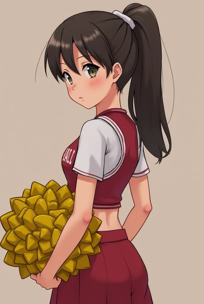 Cheerleader、Cute Schoolgirl、ponytail、Sweaty body、