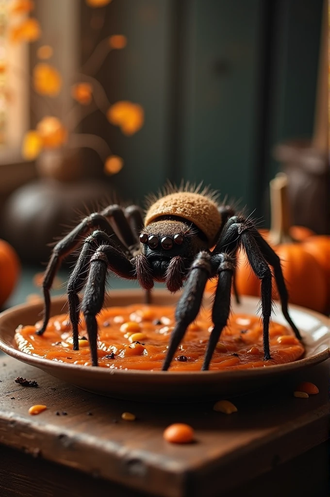 Halloween cooking spider