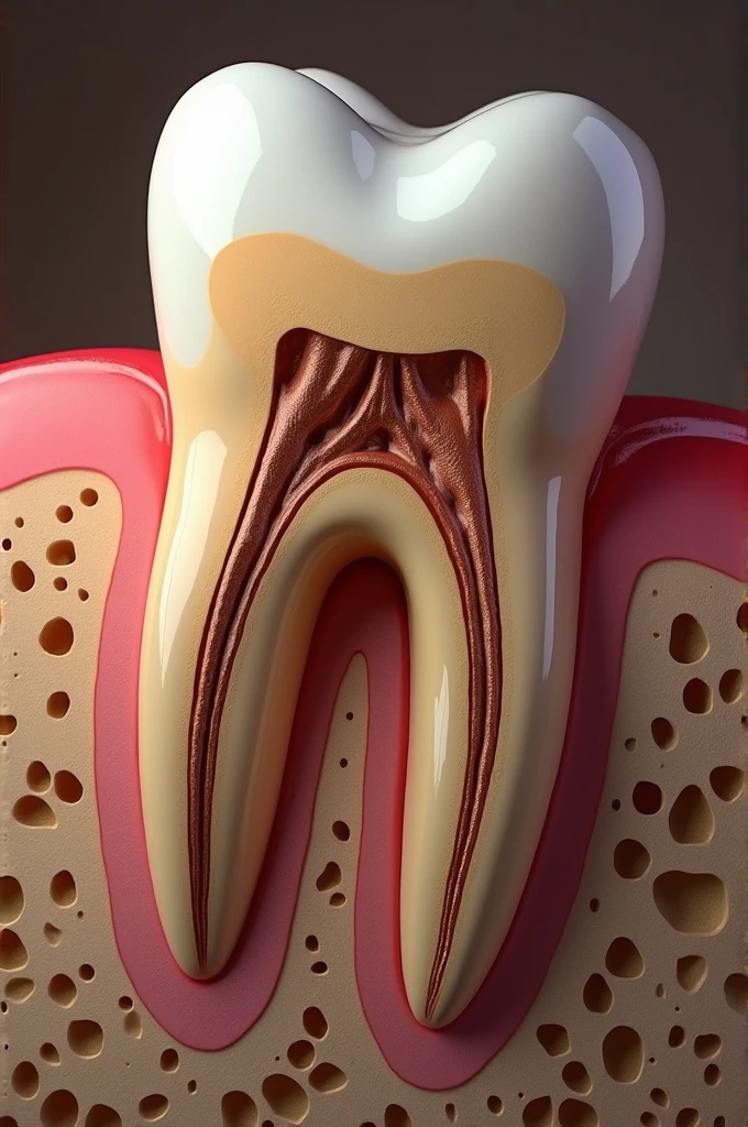 First upper premolar with 3 roots
