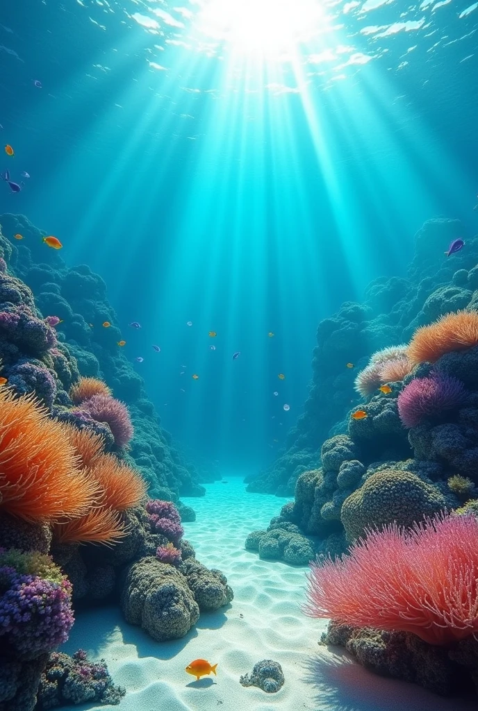 ocean floor image, staring overhead