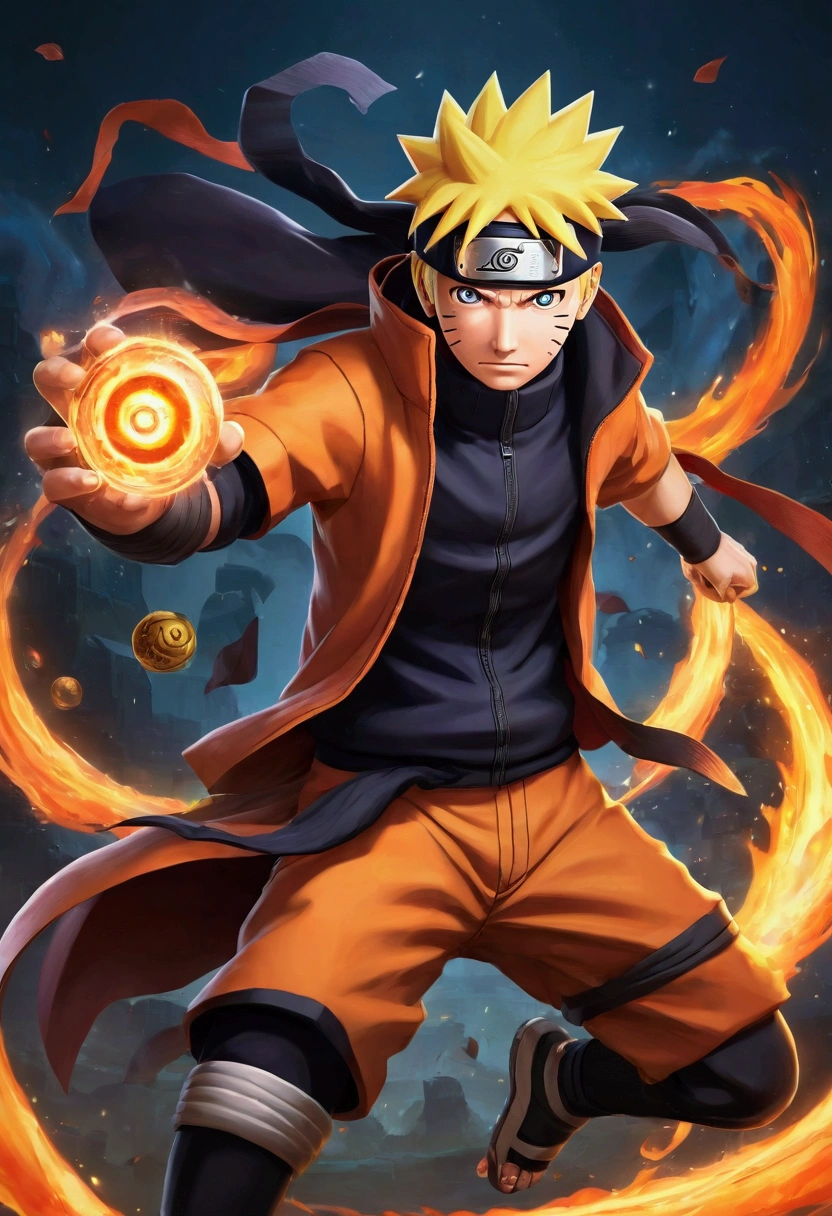 Naruto in the style of League of Legends 