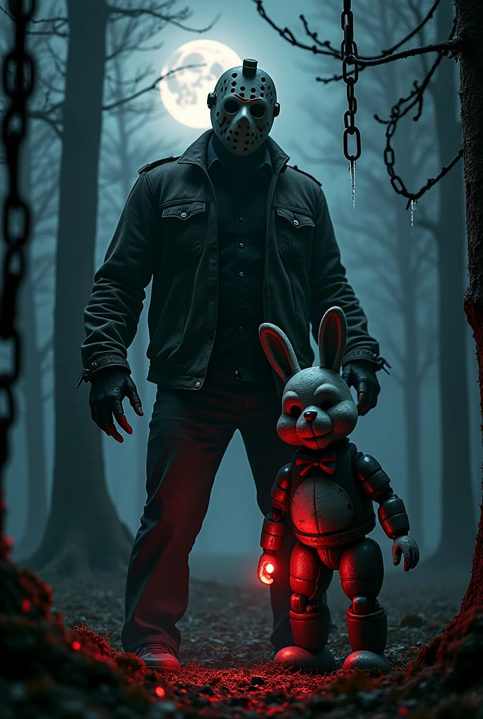Jason Voorhees y Bonnie de FNAF
