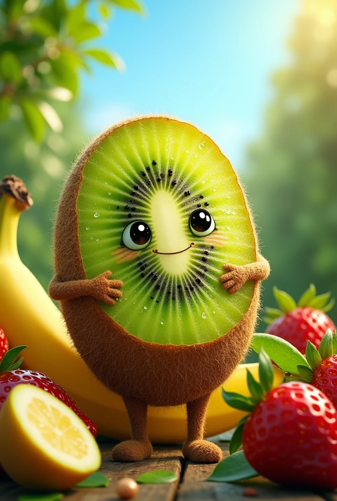Can you show me images about the properties of Kiwi?