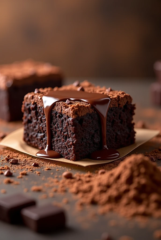 Logo for my brownie brand with QR code for payment via Pix