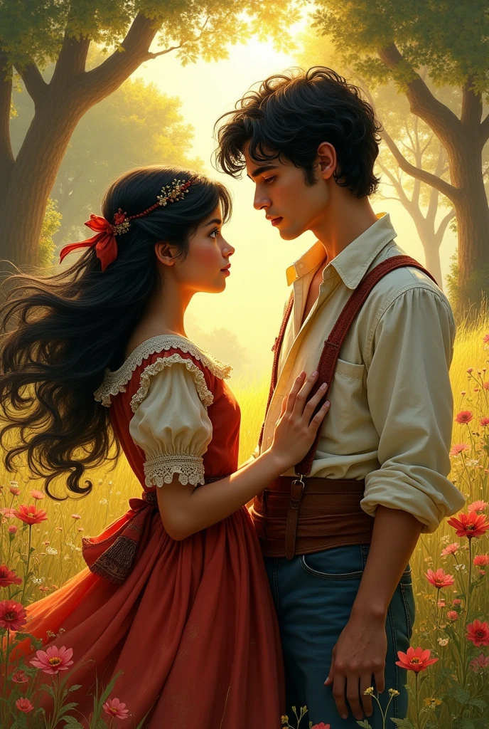 Image of characters from the book Marianela by Benito Pérez Galdós
