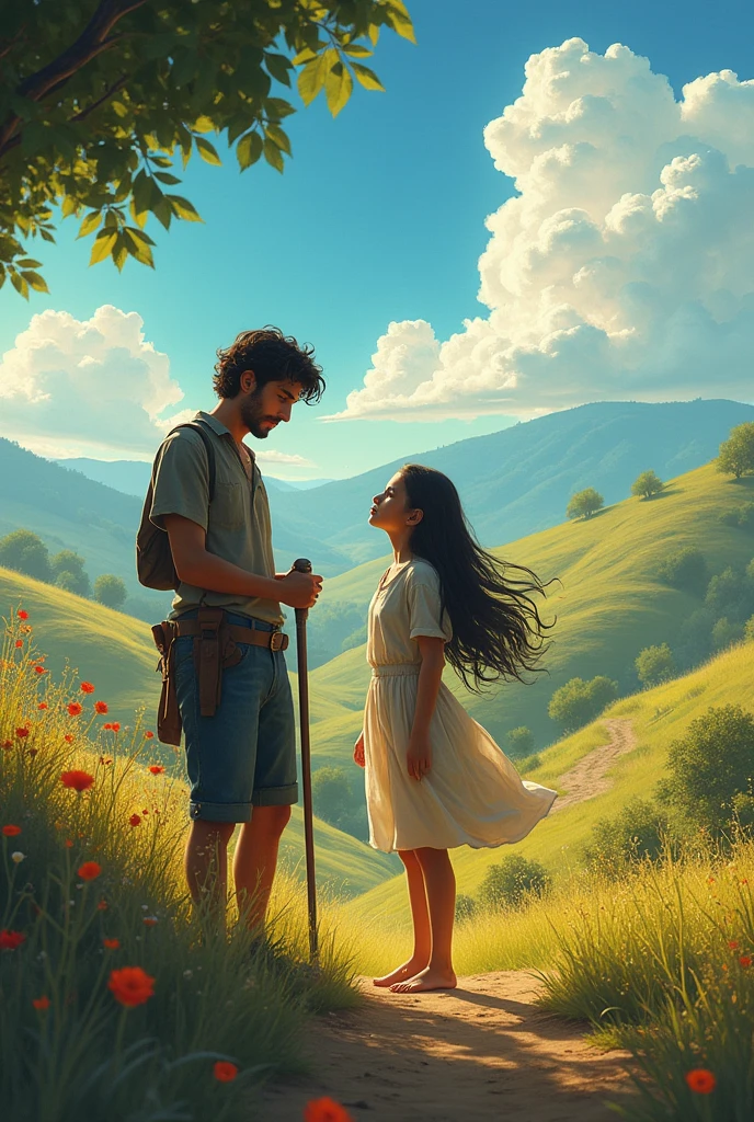 Image of characters from the book Marianela by Benito Pérez Galdós