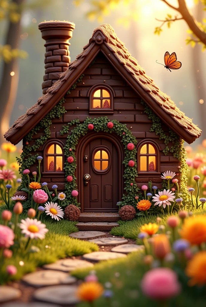 Chocolate cabin flowers