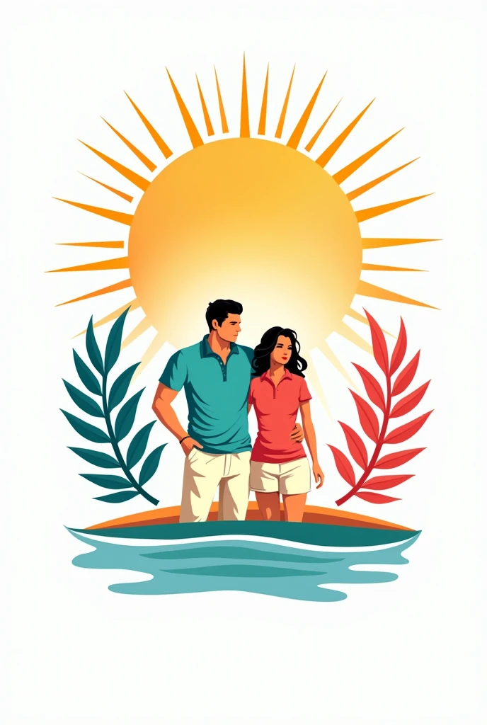 Logo for polo shirts for women and men with summer style