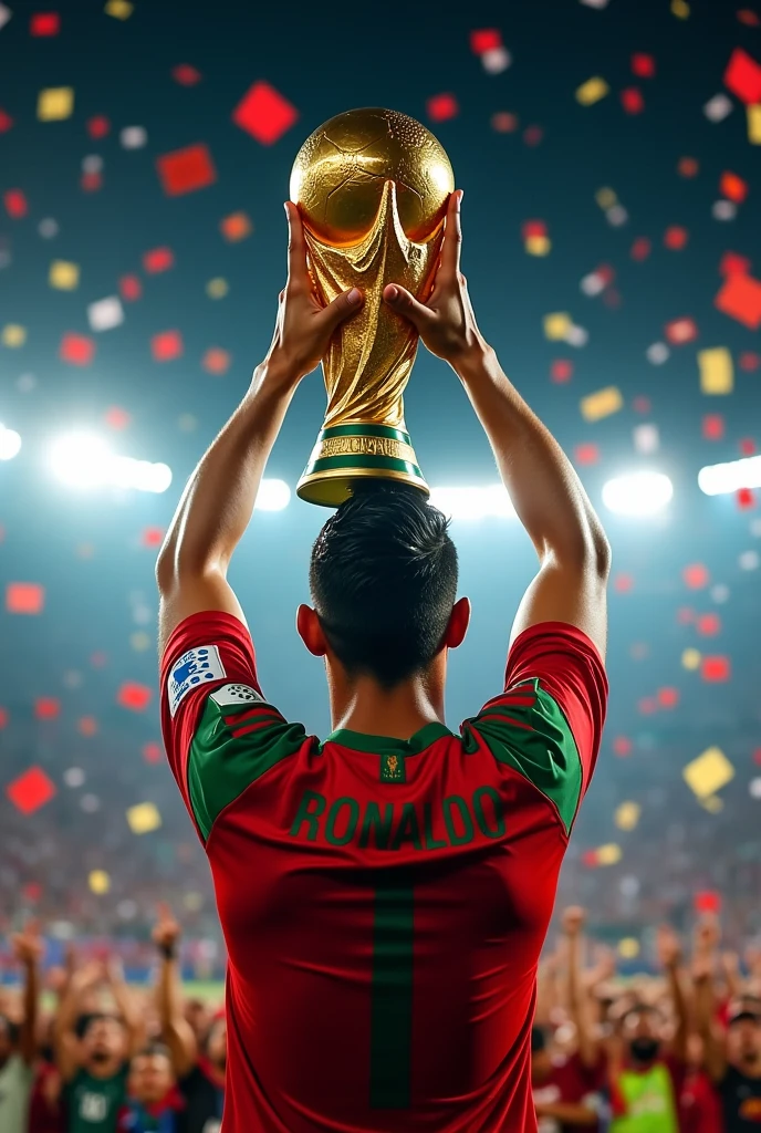Ronaldo with world cup