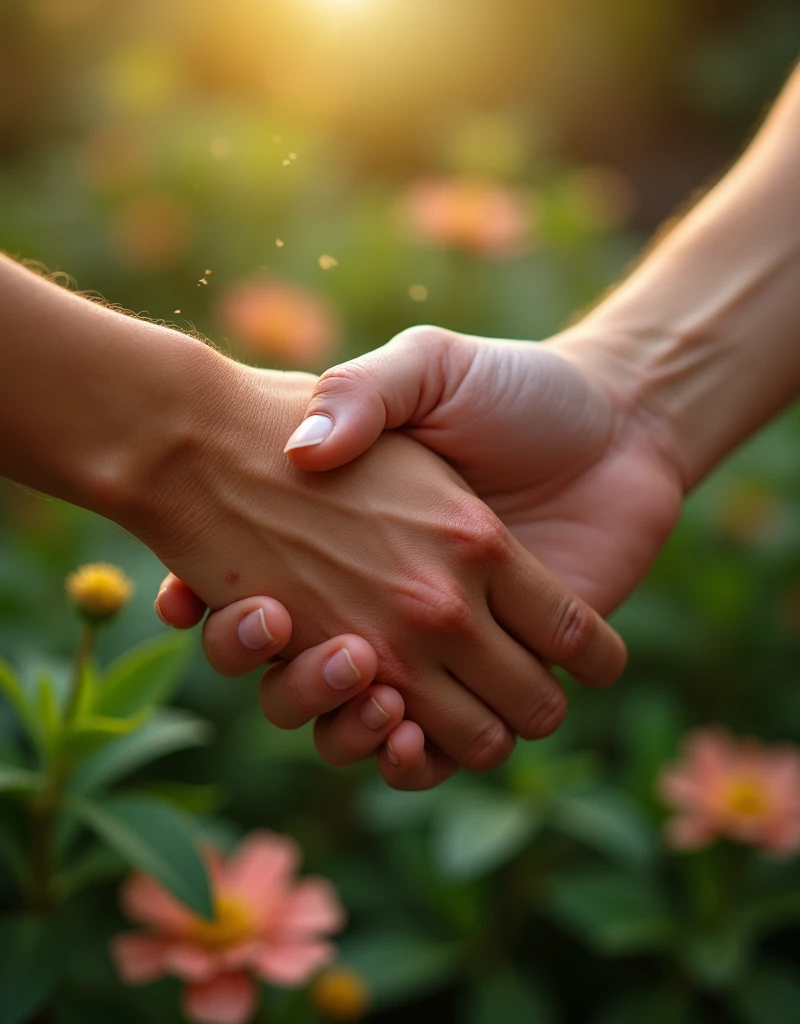 Hands close-up