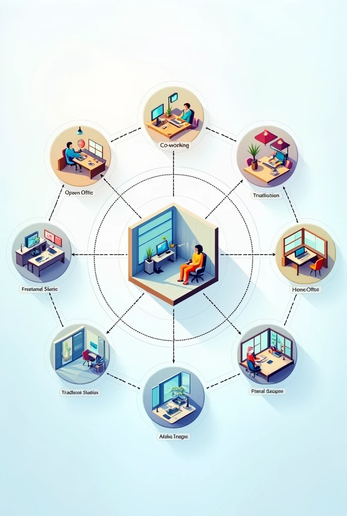 Conceptual map on types of offices