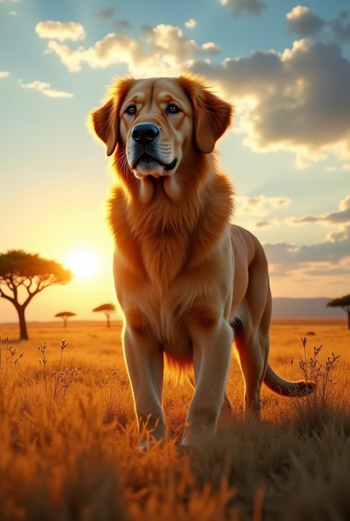 Dog to lion