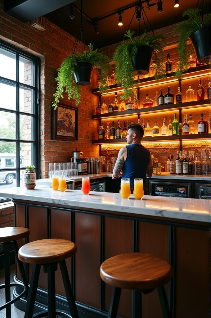 Design of a 10 square meter bar