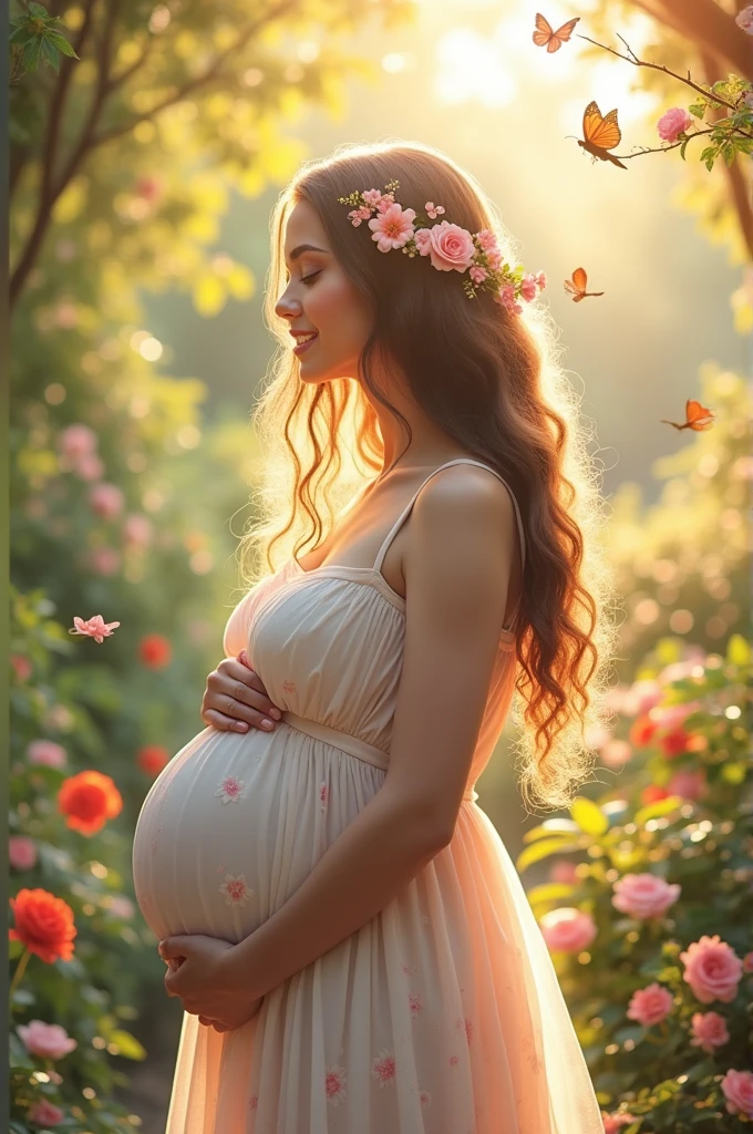 a pregnant woman