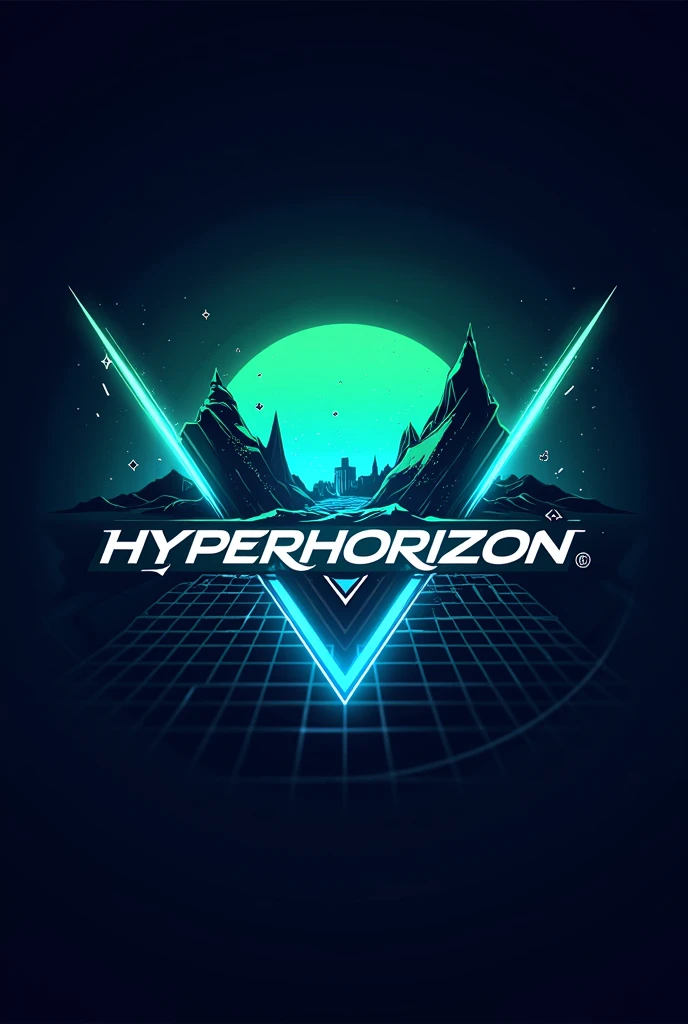 Creat a gaming logo. With name HyperHorizon
