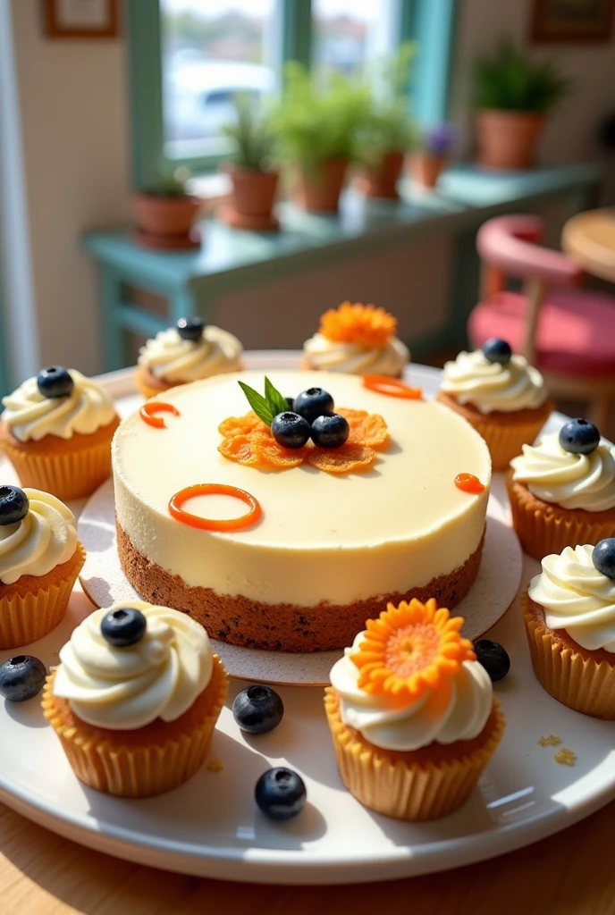 A dessert winning over cheesecake, carrot jam, blueberry cupcake, and potato related products