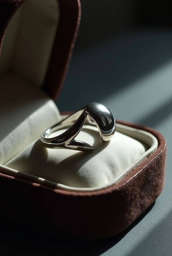Simple silver ring