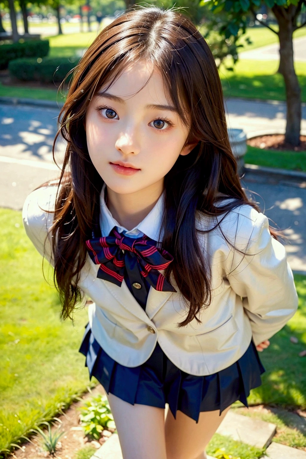 CREATE THIS IMAGE, but remove the clothes from it, hyperrealistic, full hd, naked girl, very feminine and delicate girl. beautiful girl, Perfect skin, replicate. ((masterpiece))