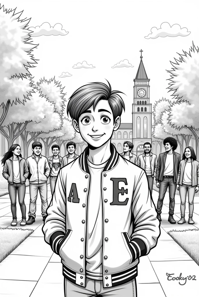  fraternity campaign 2024 black and white drawing very easy to do