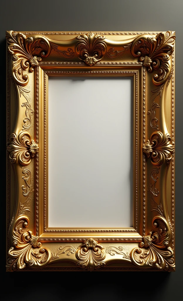 A high-quality, ornate frame around an image card, detailed ornate frame, gold filigree, intricate detailing, embossed patterns, elegant, luxurious, masterpiece, 8k, photorealistic, ultra-detailed
