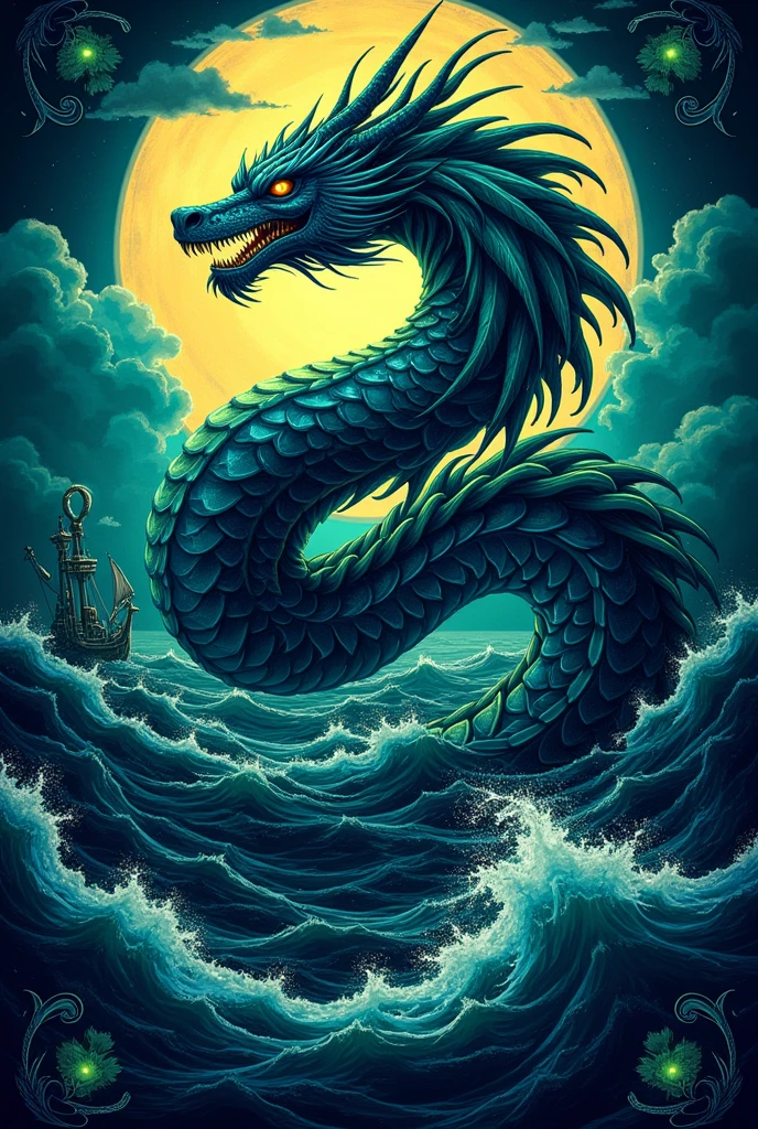 Create an image for me to put on my Sea Dragons CREW flag