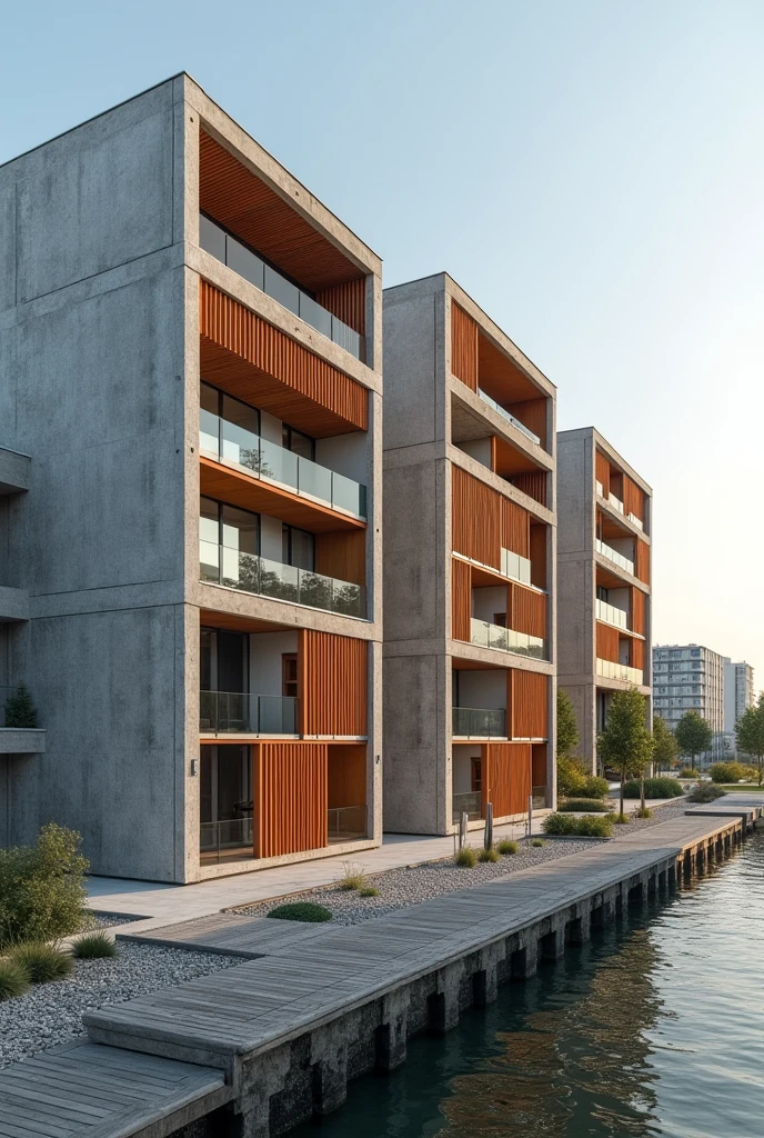 thermal and acoustic insulation, The container walls adjacent to the exterior and those dividing different units were covered with 40 cm thick reinforced concrete., including rubber layers to absorb vibrations
Detailed architectural section of the container walls of the Cite A Dock student residence, Le Havre, France