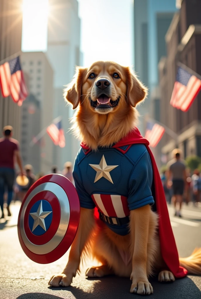 Dog Captain America 