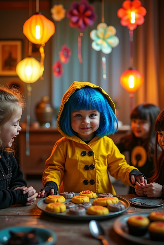 A Coraline themed birthday party