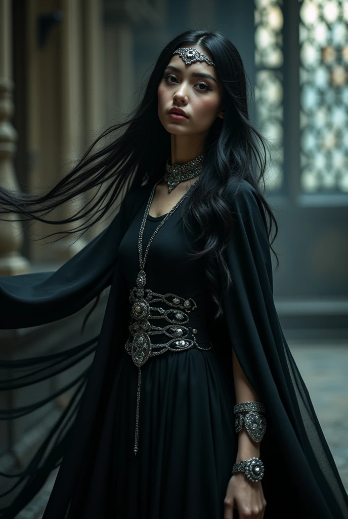 mujer joven, Gothic art, motion lines, UHD, super detail, high details, highres, best quality