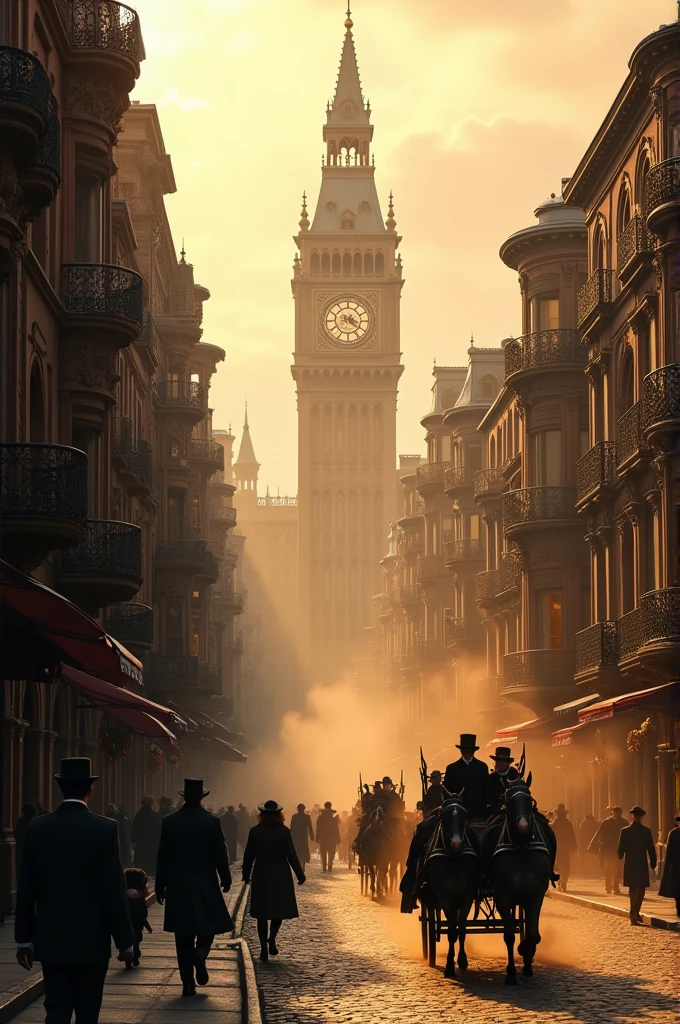 Create a large Victorian city